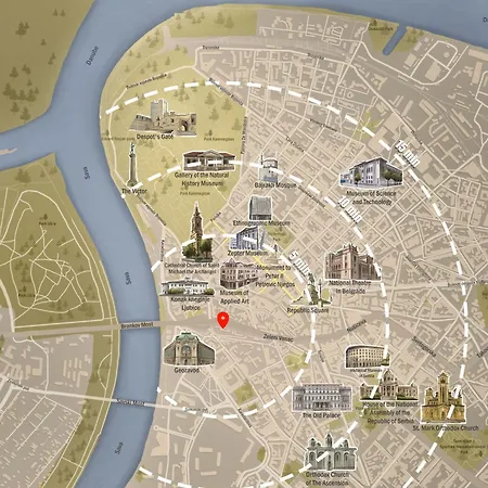 Creative Shelter 108m2 With Balcony Old Town Apartman Belgrade